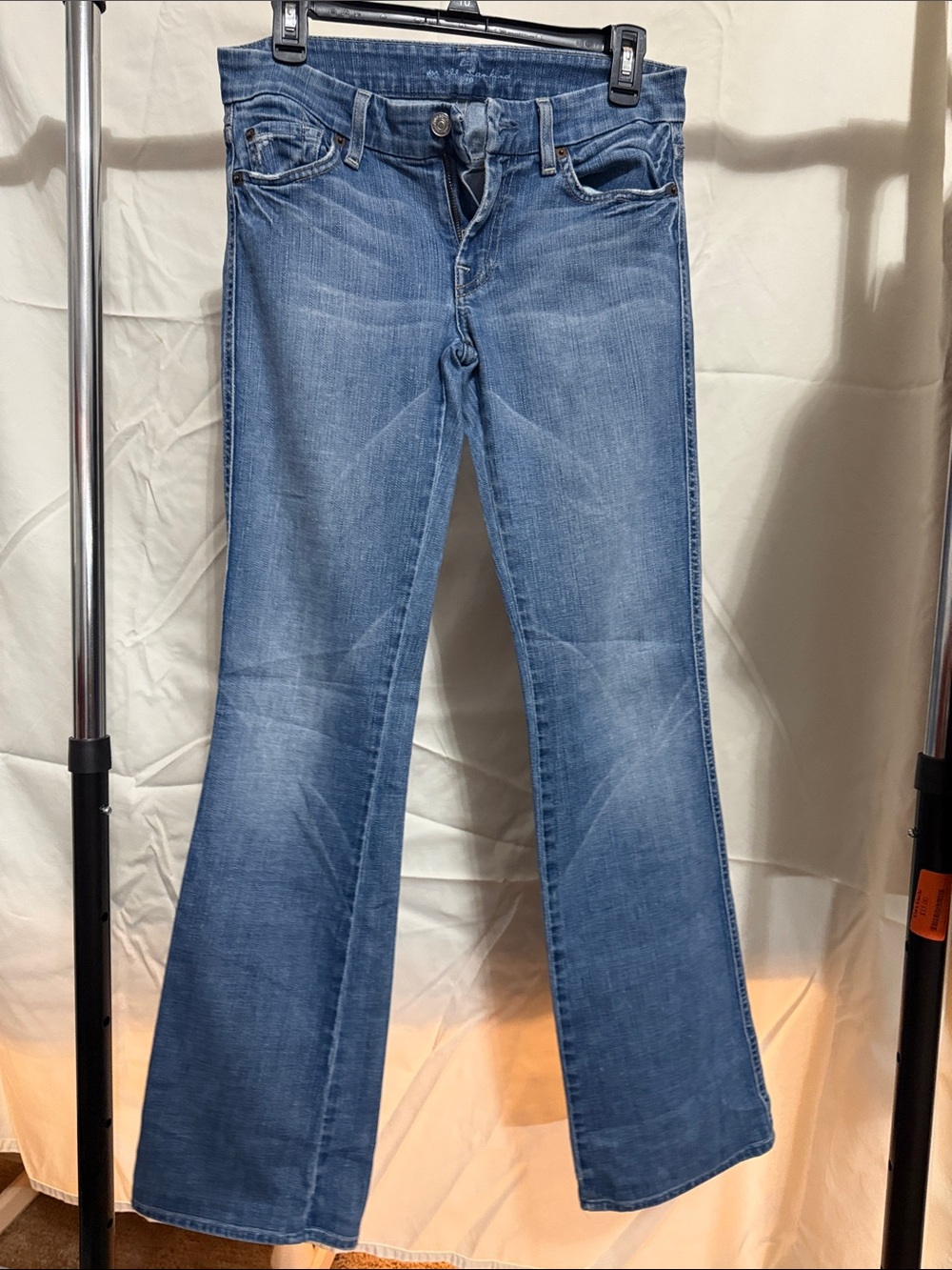 7 For All Mankind Mid Blue Flare Jeans